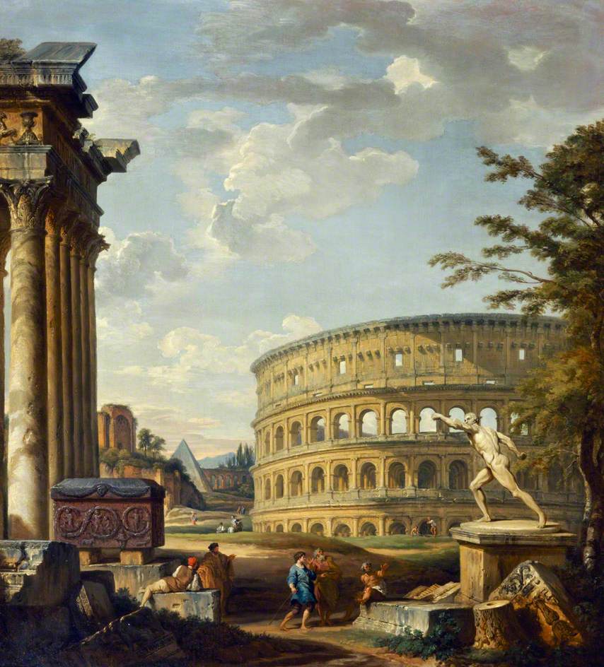 Colosseum landscape Giovanni Paolo Panini (1691-1765) #painter #architect #vedutisti