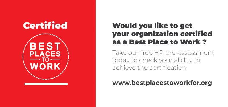 Would you like to check if your company has the pre-requirement to obtain the #BestPlacestoWork #certification ? Complete today our free HR pre-assessment and check your readiness for the certification. Our program experts will be in touch with you.  (bestplacestoworkfor.org)