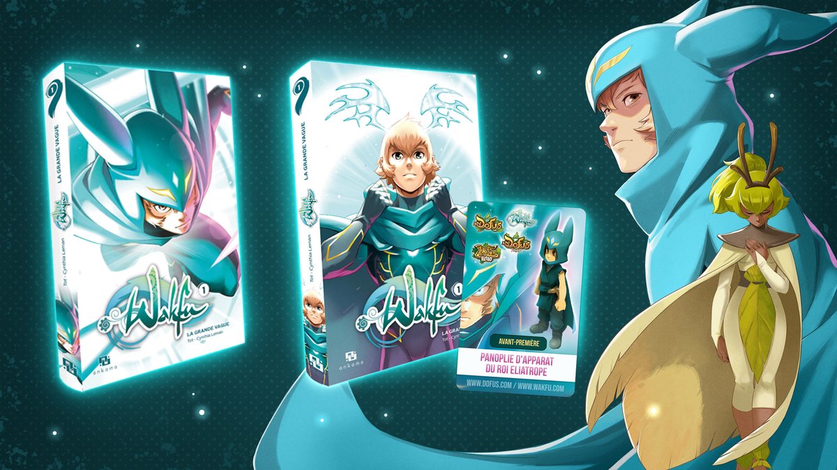 💙 Deux versions du manga #WAKFU : La Grande Vague sont disponibles en pré-commande sur #AnkamaShop. 🎁 Profitez d'une carte cadeau avec la version collector. Une dédicace est offerte pour les 30 premières commandes ! 🛒 link.ankama.com/yk2h3ge 🔗 link.ankama.com/x4lvx3e