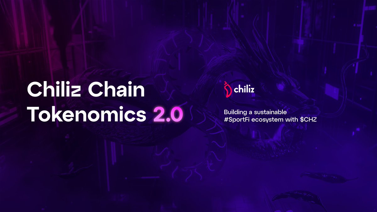 𝐂𝐡𝐢𝐥𝐢𝐳 𝐂𝐡𝐚𝐢𝐧 𝐓𝐨𝐤𝐞𝐧𝐨𝐦𝐢𝐜𝐬 𝟐.𝟎 | Explained 💡 In February, we introduced the new Chiliz Chain tokenomics, which will go live with the Dragon8 Hard Fork on May 21st. ⏳ Now it's time to take a deep dive into Tokenomics 2.0! 🧵👇 #ChilizChain #SportFi ⚡ $CHZ