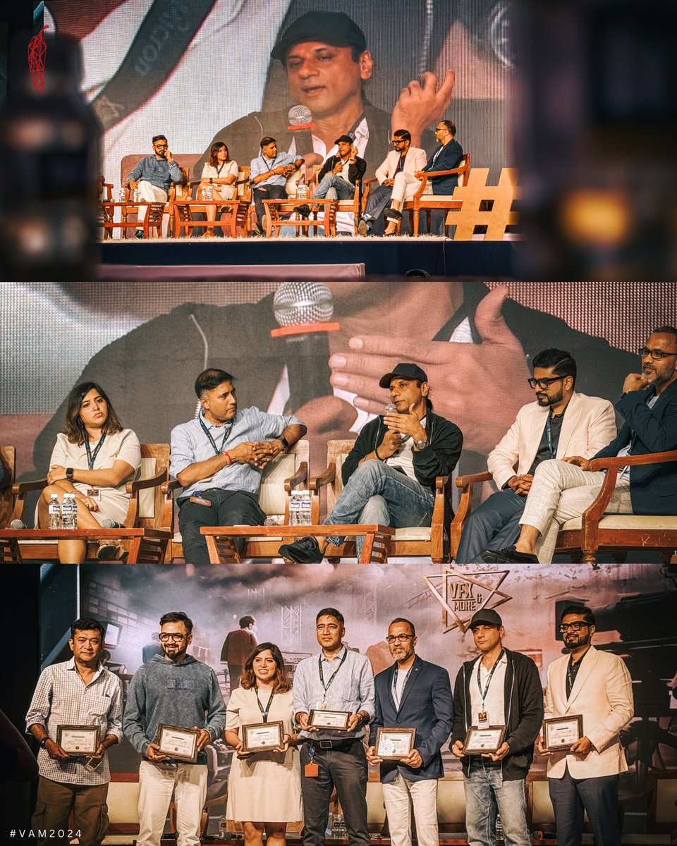 #VAM2024 | Redchillies.vfx ➖ An enlightening session at VAM 2024 today, with CCO Haresh Hingorani joining industry stalwarts, discussing 'Demand for visually rich narratives spread across languages, platforms & genres'. Thank you @AnimationXpress for hosting this wonderful