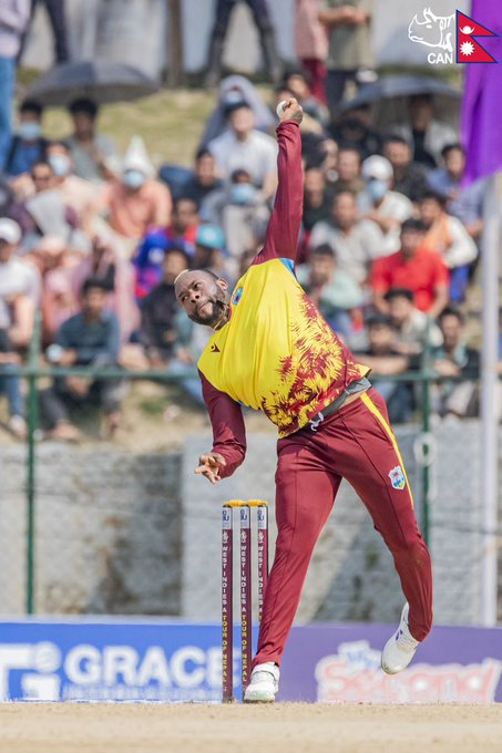 🇳🇵 Nepal vs West Indies A 🌴

West Indies A: 209/3 (20 overs)  
Nepal: 181/10 (20 overs)  

West Indies A -- 𝓦𝓞𝓝, 4th unofficial T20I by 28 runs and lead the 5 matches series by 3-1.

#WIvNEP || #NepalCricket || #WestIndies || #WIndiesATourOfNEP