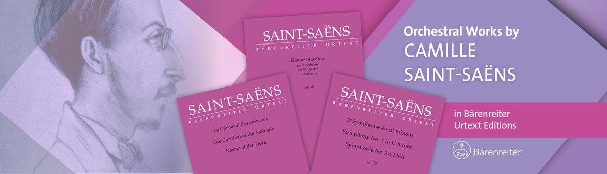 With the publication of The Carnival of the Animals we are gradually increasing our range of Saint-Saëns works available on sale