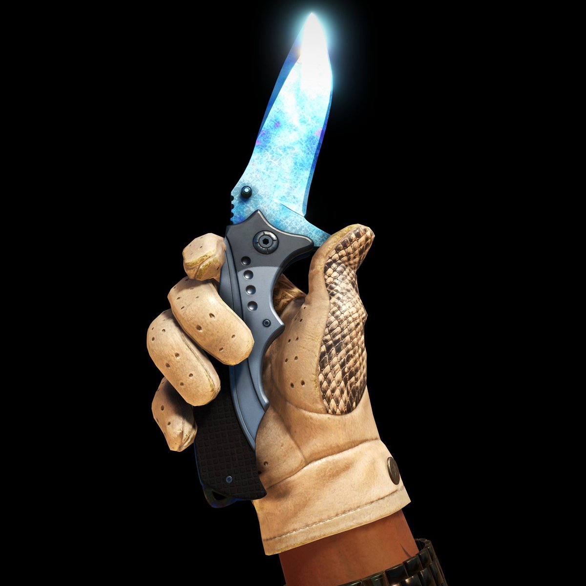 Picked up this Nomad Blue Steel, i really love the glowup those got in cs2 🥶 Is it time to get some new gloves to finish off this combo? 🤔 Thanks @ZeusperCS for the amazing screenshots ❤️