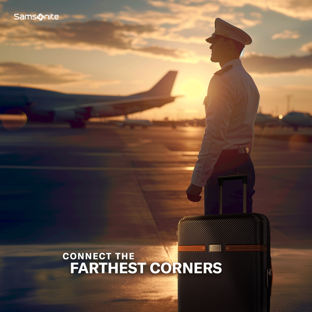 Built to handle the skies and the baggage claim. Samsonite - trusted by pilots for rugged performance, trip after trip. #Samsonite #SamsoniteIndia
