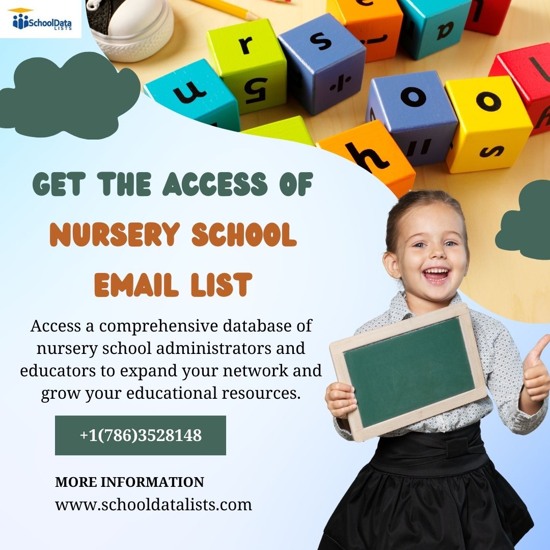 Connect with nursery schools effortlessly with our specialized email list.

schooldatalists.com/database/nurse…

#school #business #education #marketing #EmailMarketing