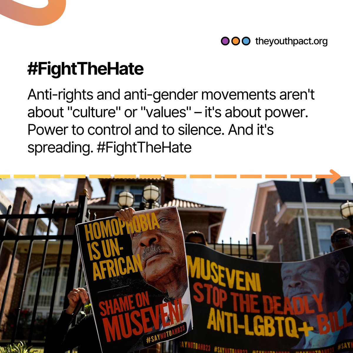 Anti-rights and anti-gender movements aren't about 'culture' or 'values' – it's about power. Power to control and to silence. And it's spreading. #FightTheHate