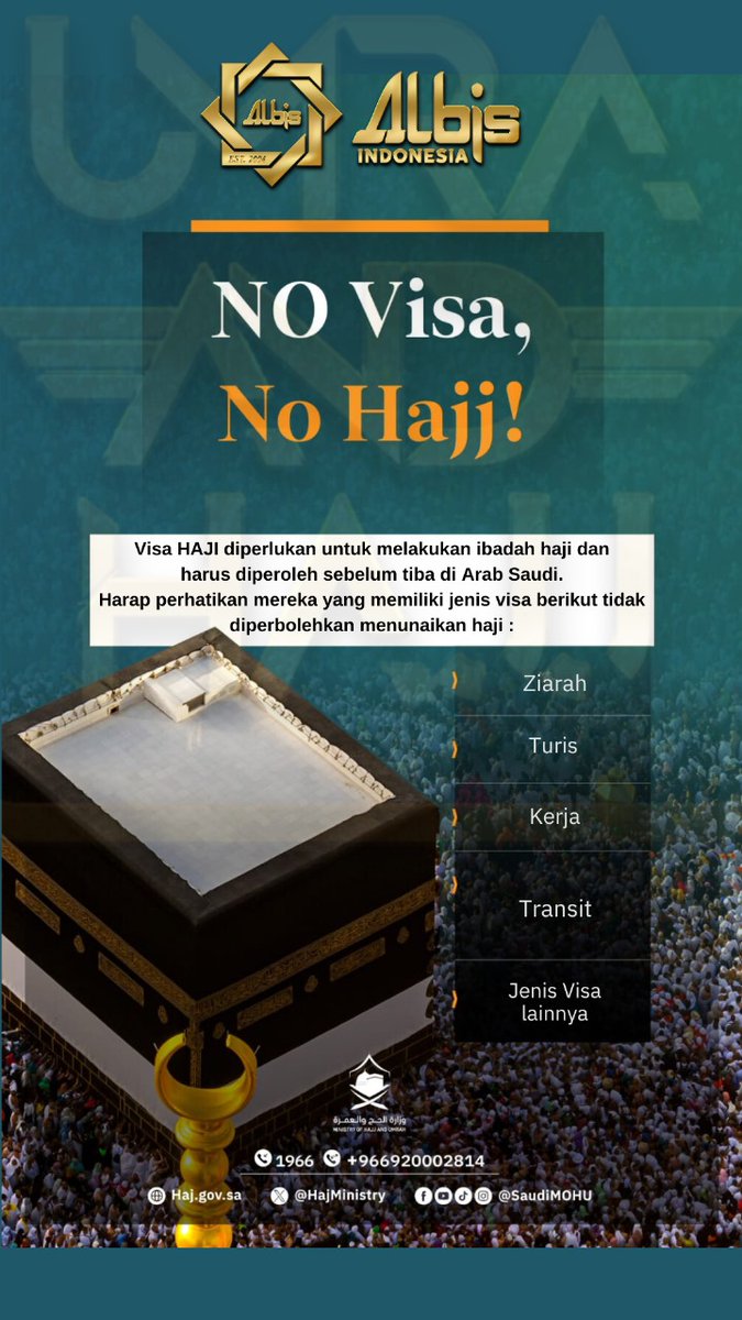 Hati-hati bila ditawari ibadah haji kalo tidak menggunakan visa haji