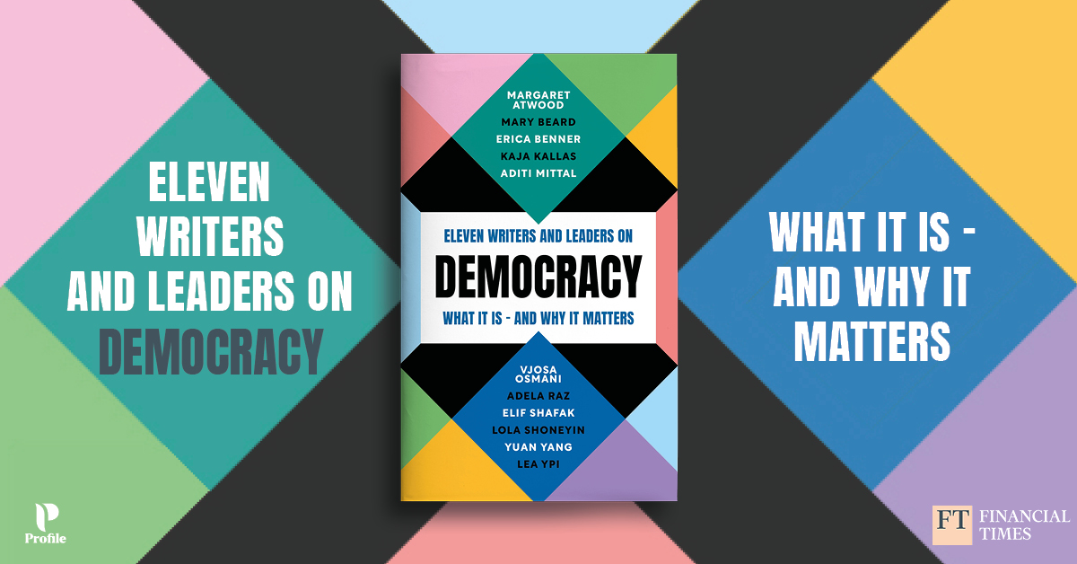 🗳️ DEMOCRACY. Eleven writers and leaders on what it is and why it matters 🗳️ In collaboration with @FT and feat. pieces from @MargaretAtwood, @wmarybeard and @Elif_Safak, 11 extraordinary women explore democracy's power to uplift our societies. JUNE 24 👉tinyurl.com/DemocracyTheBo…