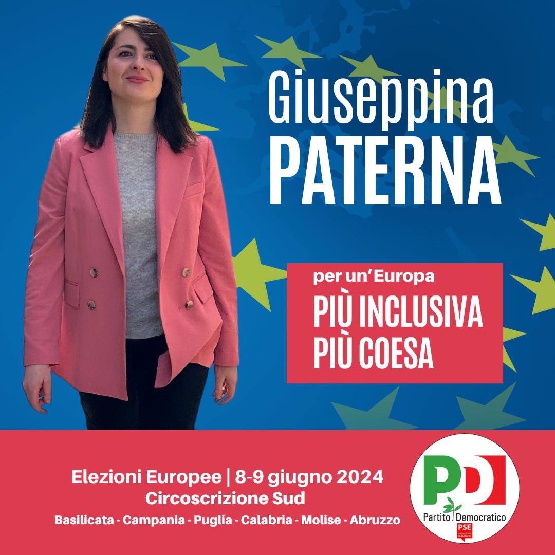 L'Europa che vogliamo è più giusta. #PdBas #votapartitodemocratico #europee2024 #piuinclusiva #piucoesa con Giuseppina Paterna 🛑 resta aggiornato 🛑 basilicatapd.it