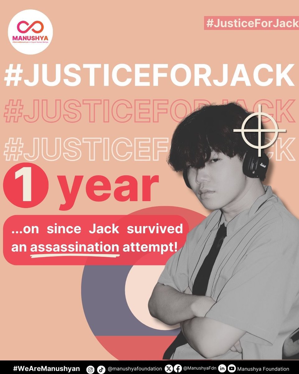 🩸#JusticeForJack On Saturday April 29, 2023, Lao human right and pro-democracy activist Anoua “Jack” Luangsuphon was shot two times - in his head and chest - while at a local cafe in Vientiane, Laos. #Laos #HRDs #RightToLife