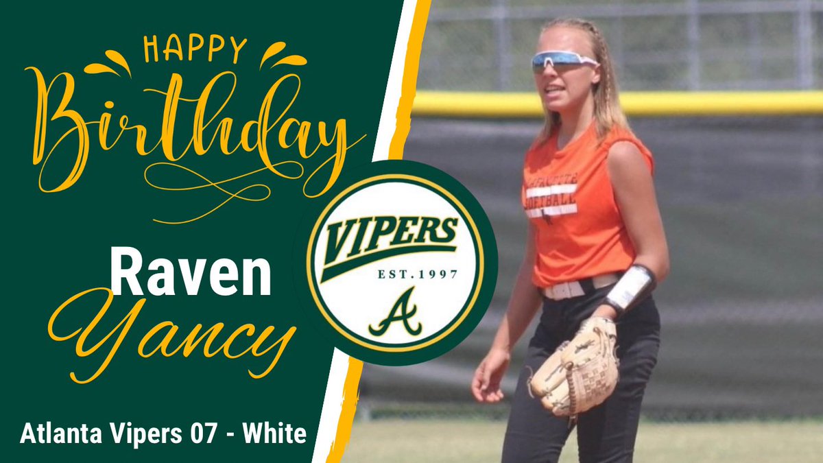 Happy Birthday @Raven_yancy ! Hope you have the best day ever!! 🥎🐍💚

#BeTheStandard