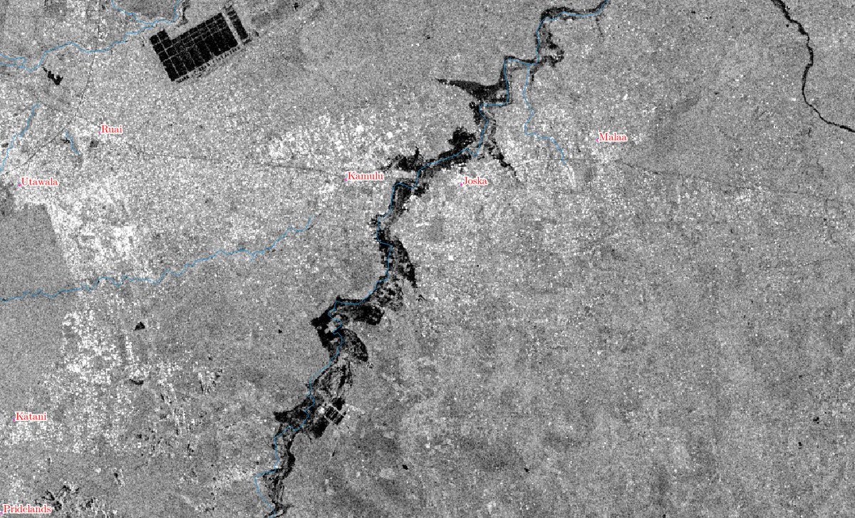 🚨 The recent #FloodImpacts is evident in the latest satellite images from @ESA's Sentinel-1. These before and after shots reveal the urgent need for responses and future flood risk mitigation. Let's adopt #AnticipatoryAction to protect our communities! 🌍 @redcross_Kenya