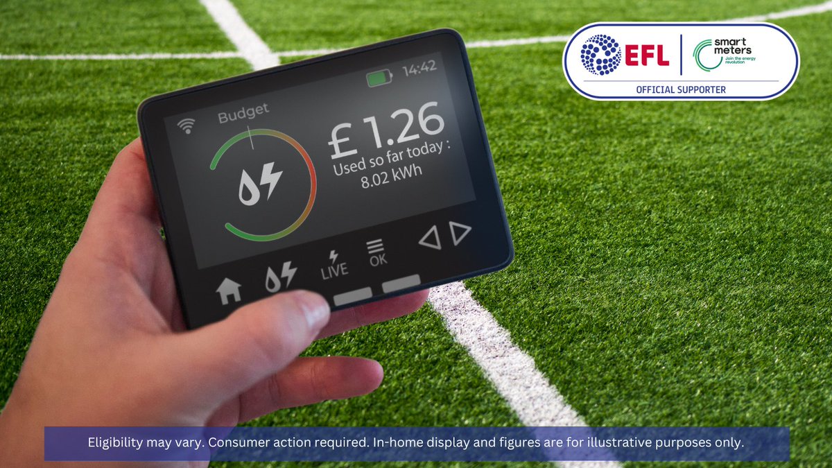#AD An extra worry this season, on top of checking the ⚽️scores, may have been feeling out of control when it comes to your energy bills. Getting a #smartmeter could help you with your bills. Find out more 👇 ​ bit.ly/4b6bDxk #SmartEFLCommunities @SmartEnergyGB