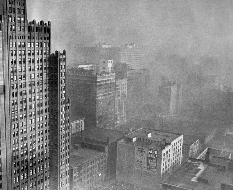 Air pollution in 1940s Pittsburg