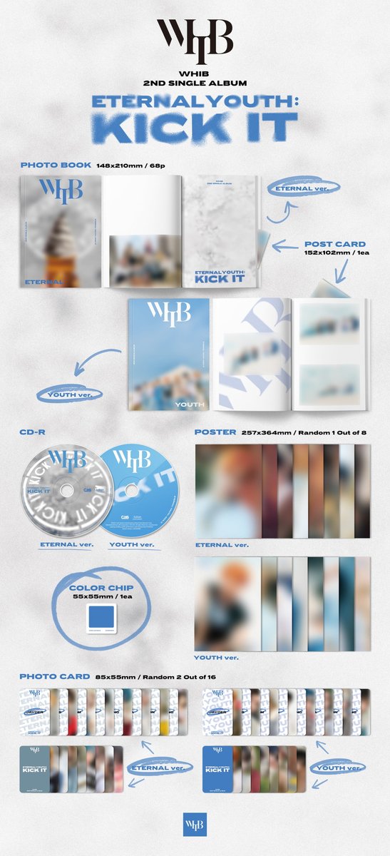 #WHIB (#휘브) 💿 WHIB(휘브) 2ND SINGLE ALBUM [ETERNAL YOUTH : KICK IT] - PRE-ORDER OPEN 💿 ❣지금 바로 메이크스타에서 만나보세요❣ ❣CHECK IT OUT RIGHT NOW ON MAKESTAR❣ 🔗 [2종] PURCHASE LINK 👉 bit.ly/3xZ5Ifp 🔗 [2종 세트] PURCHASE LINK 👉 bit.ly/3y4qsCn