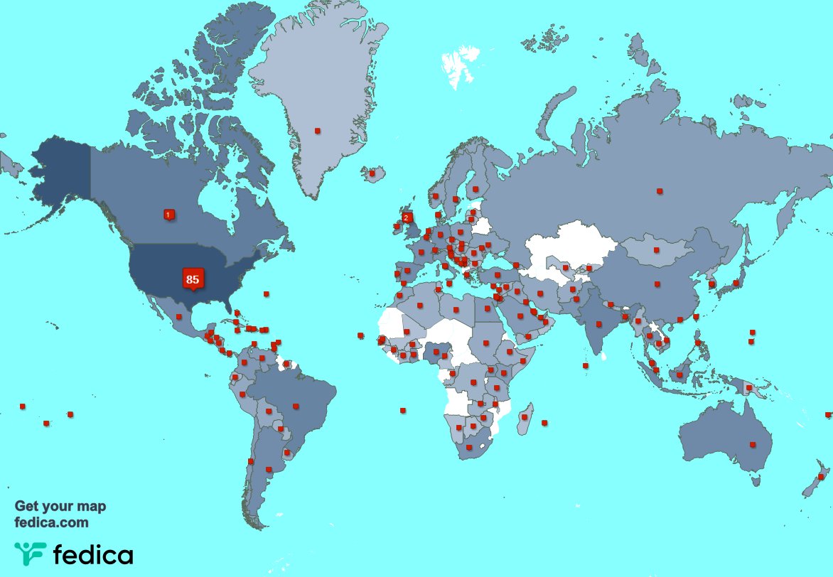 I have 102 new followers from USA, and more last week. See fedica.com/!StanleyRoberts