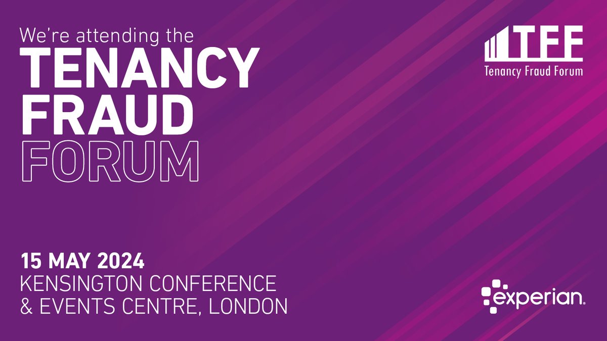 Join us at the @Tenancy_Fraud's Annual Conference. Formed in 2012, the forum brought specialists and experts together to combat #TenancyFraud, and we’re excited to be sharing our knowledge in #FraudPrevention, detection and protection. Register now: bit.ly/44w8g0I