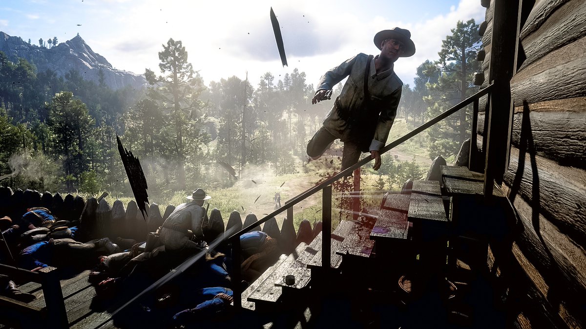 The soldier wants to fly, too.  #RDR2 #RedDeadRedemption2 #RDR2Outlaw #VirtualReality #VirtualAdventure #screenshot