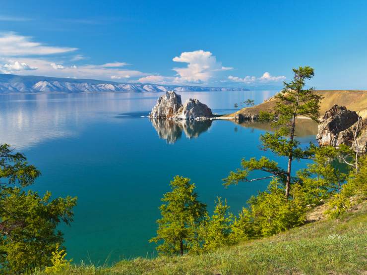 Lake Baikal in Siberia is the deepest freshwater lake in the world, reaching depths of over 1,600 meters (5,200 feet).