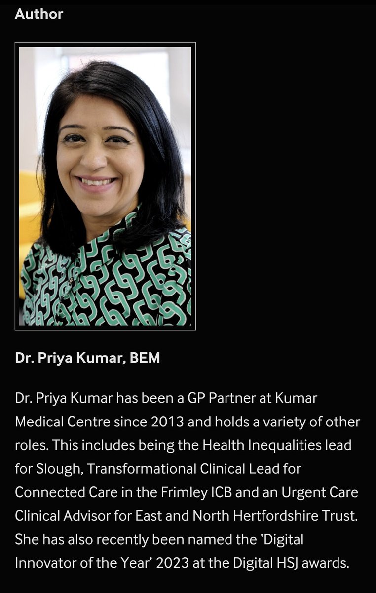 New Blog just out on: Serving the underserved communities as a General Practitioner. By Dr. Priya Kumar - @PKGP07 Priya is a GP at Kumar Medical Centre (KMC) & the KMC Health Inequalities Lead. She is also the Transformational Clinical Lead Connected Care, Frimley. Congrats…