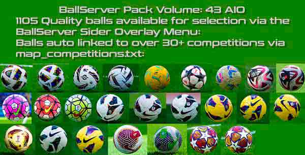 PES 2021 BallServer Pack v43 AIO by Hawke
pes-files.com/pes-2021-balls…

Ballpack season 2024 for eFootball #PES2021

#eFootball2022 #eFootball2023 #PES2020 #PES2021 #eFootball #eFootbalPES2021 #PES2022 #PC #PS4 #PS5 #pesfiles