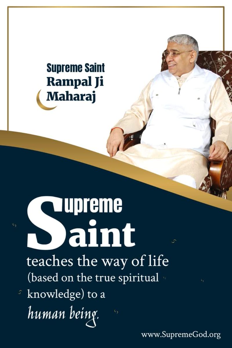 #GodMorningThursday SUPREME SAINT RAMPAL JI MAHARAJ Supreme Saint teaches the way of life (based on the spiritual knowledge) to a human being. Must Visit our Satlok Ashram YouTube Channel for More Information #thursdayvibes