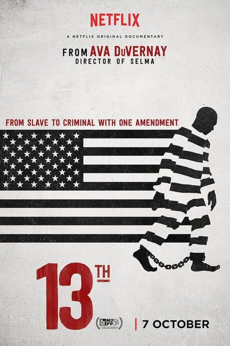 ♦️ 13th: From Slave to Criminal with One Amendment 

Questo documentario provocatorio esplora la criminalizzazione degli afroamericani e l'esplosione della popolazione carceraria negli Stati Uniti.