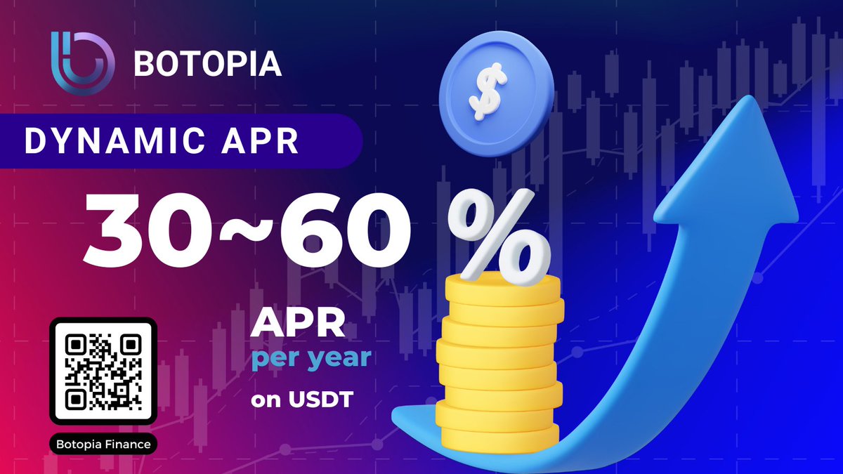 🟣🔵⚪️ Thanks to the volatility of the crypto market and the volume that is currently being generated, our investors are earning a dynamic apr. Don't think about it and join botopia.finance #trading #defi #fintech #USDT #BTC    #PassiveIncome #BTCETF