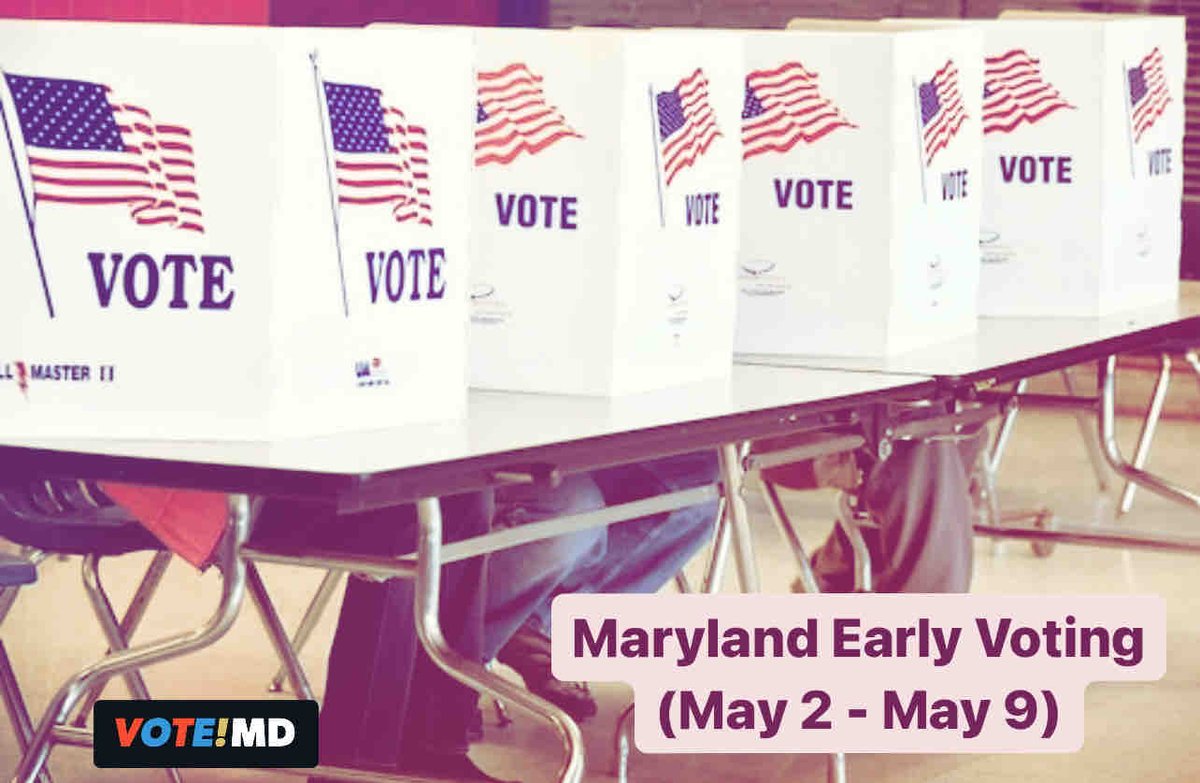 Early voting starts today!! Find your polling location and other helpful info here: elections.maryland.gov/elections/vote…