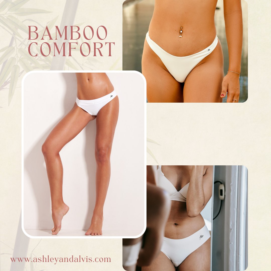 Discover the Pinnacle of Comfort with Ashley and Alvis Bamboo Micro Modal panties. Elevate your every move with our soft, sustainable essentials.

#Ashleyandalvis #bamboomicromodal #SummerEssentials #BambooComfort #BambooInnerwear #MicroModal #fashion #sustainable  #ecofriendly