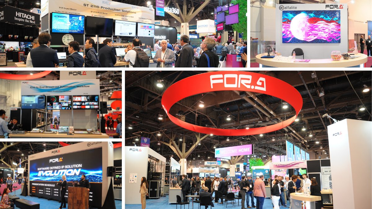 FOR-A had a great time this year at #NABShow 2024 demonstrating our extensive range of #SoftwareDefinedIPSolutions and winning awards for new technologies. Read our latest newsletter to find out more: bit.ly/3UqHhig