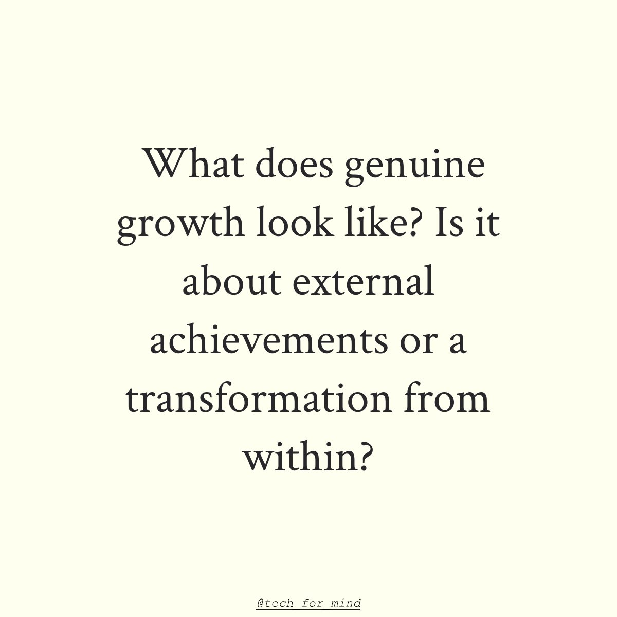 What's your take on true growth? 🌱 #PersonalDevelopment #InnerTransformation
#Growth #SelfImprovement