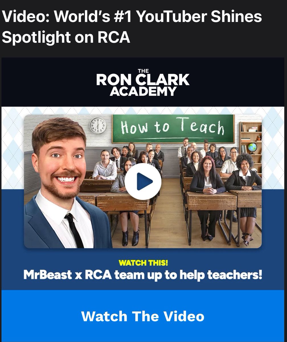 Still wild to me that the #1 YouTuber in the world did a video about our organization for 24 Million eyes to see! We’re all ecstatic…and our students are freaking out. Ha. 

Thank you, <a href="/MrBeast/">MrBeast</a> &amp; <a href="/BeastPhilanthr/">Beast Philanthropy</a>! 

youtu.be/XmtiNajqbnI?si…