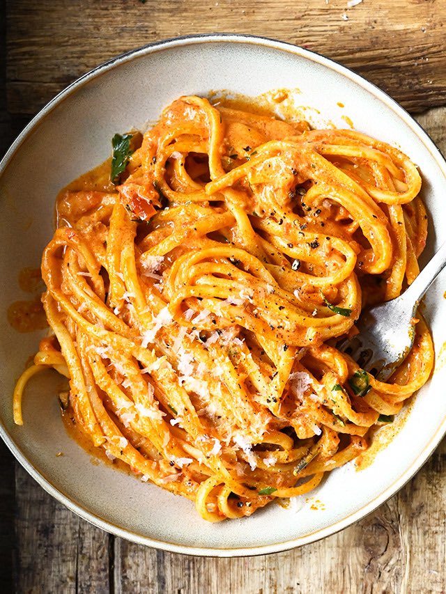 ChefsPass's tweet image. Linguine with Creamy ‘Nduja Tomato Sauce
#Nduja #pasta #calabrianfood #tomatosauce