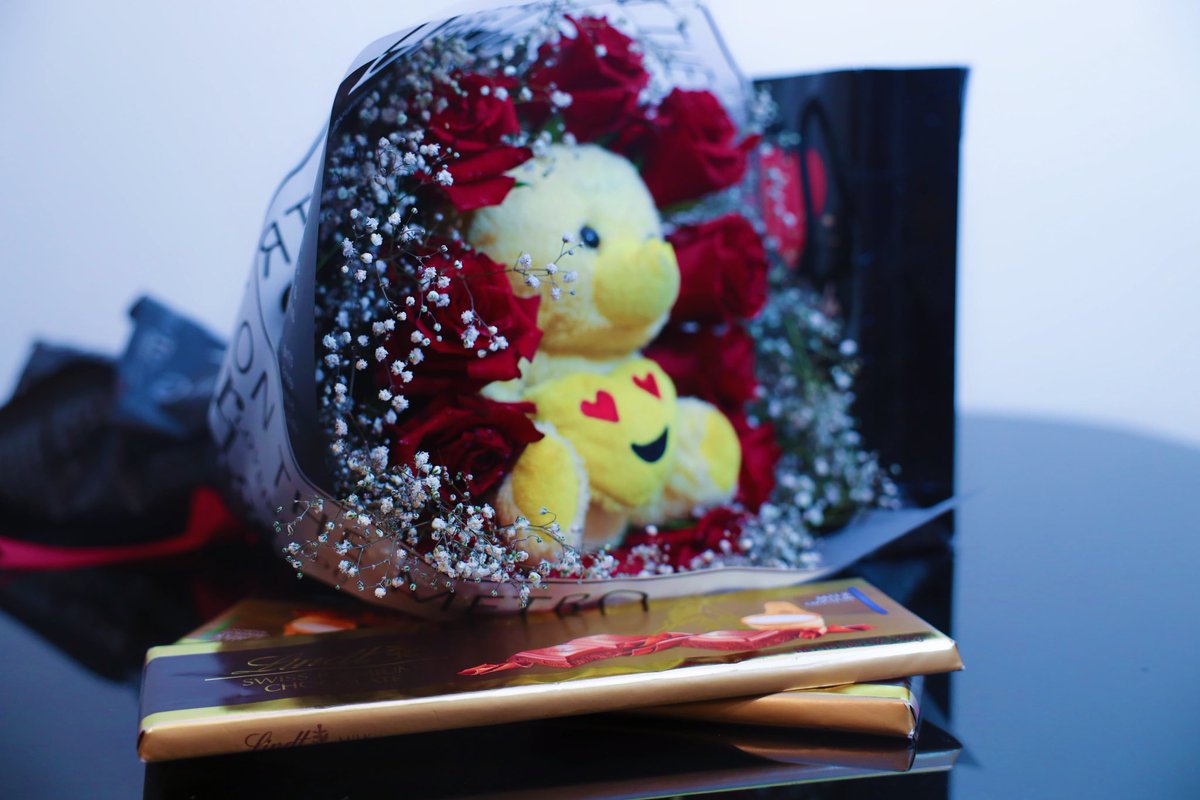 Looking to sweep her off her feet? 💐🧸🍫 Our ultimate gift package has everything she loves: beautiful flowers, a cuddly teddy bear, and indulgent chocolates. Perfect for any occasion! Free delivery 🚚 within 📌 Nairobi. #GiftsForHer #AllInOneSurprise