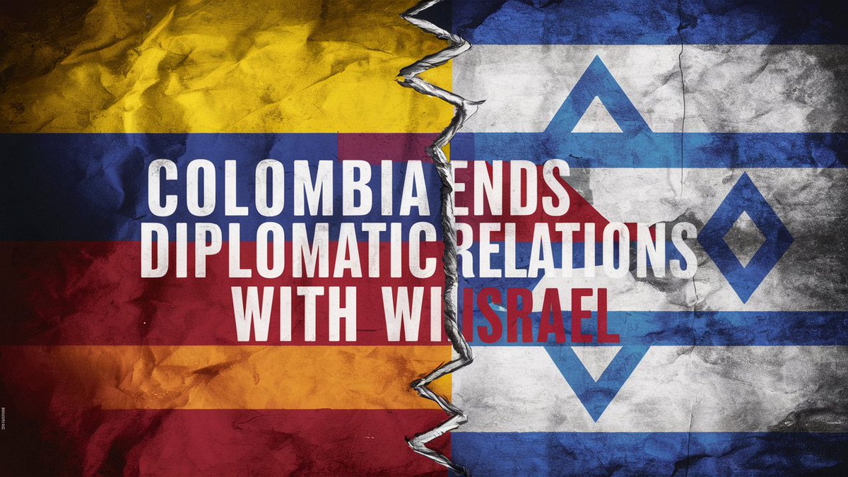 NewsUpdate: 🇨🇴Colombia ends all diplomatic relations with Israel.
#Israel #Colombia #NewsUpdate