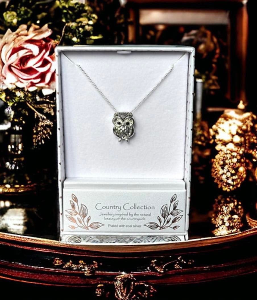 Grab A Great Offer up to 50% Off ‼️ Silver Plated Necklaces Hedgehog, Fox and Owl 🦉 They come in a stylish gift box, making it the ideal present for any fashion-forward friend or loved one. Embrace your love for nature with these charming Silver Plated Necklaces.🐾🐾❤️…