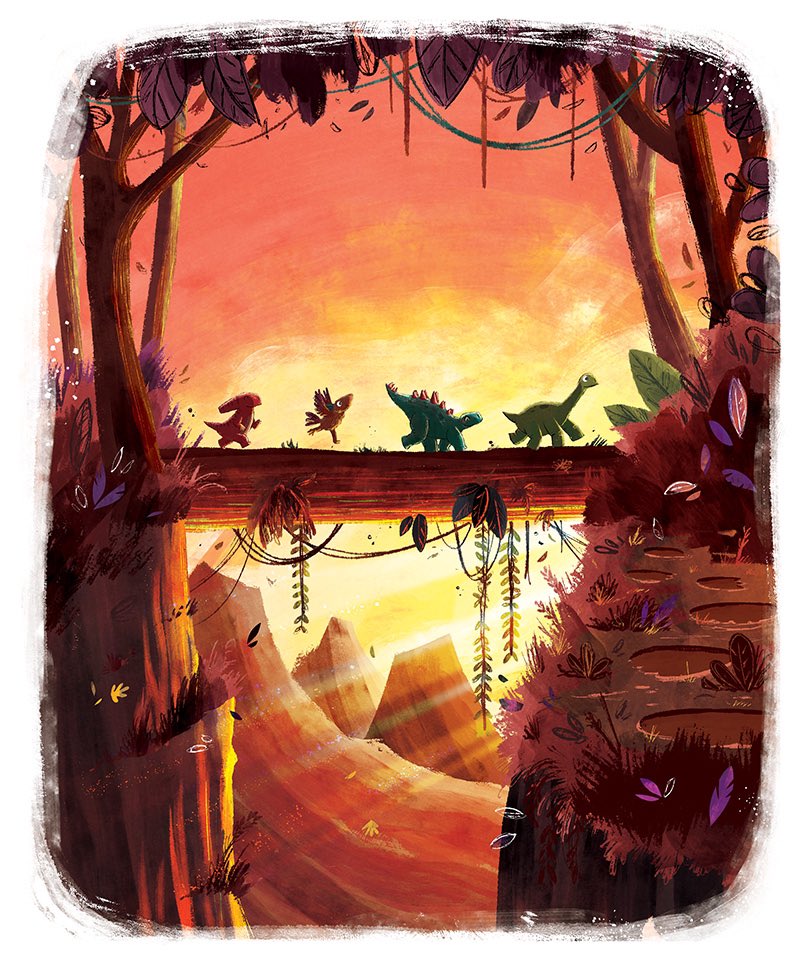 It’s publication day for Daddy’s Footsteps! Written by <a href="/MicheRobinson/">Michelle Robinson</a> and illustrated by me.

By following in his daddy’s footsteps, will baby dinosaur find his own feet? A perfect story for Father’s Day!

Published by <a href="/AndersenPress/">Andersen Press</a> and available in your local bookshop now! 🦕