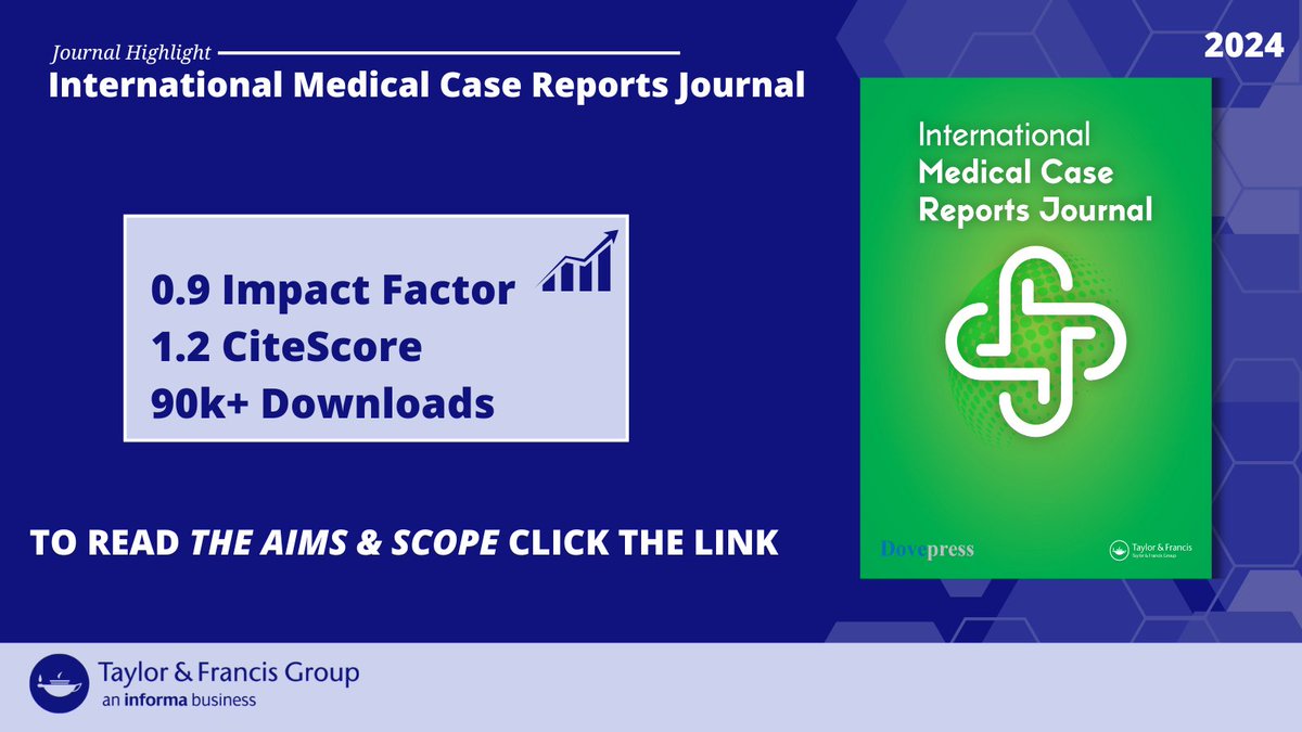 The International Medical Case Reports Journal is an open-access journal publishing original case reports from all medical specialties. Access it today to discover groundbreaking research! 🌟

➡️ spr.ly/6016jGO5q

#MedEd #MedTwitter #MedicalResearch #MedComms