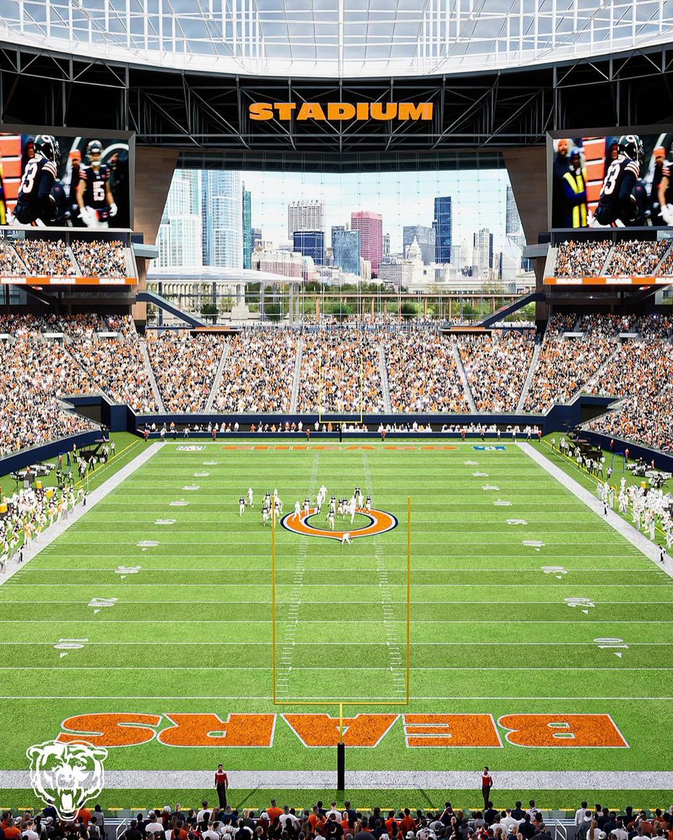 NFLUKIRE's tweet photo. The new-look Soldier Field renders are unbelievable! Whose bucket list would this be on??

📸 @ChicagoBears https://t.co/5fvzNNWBc8
