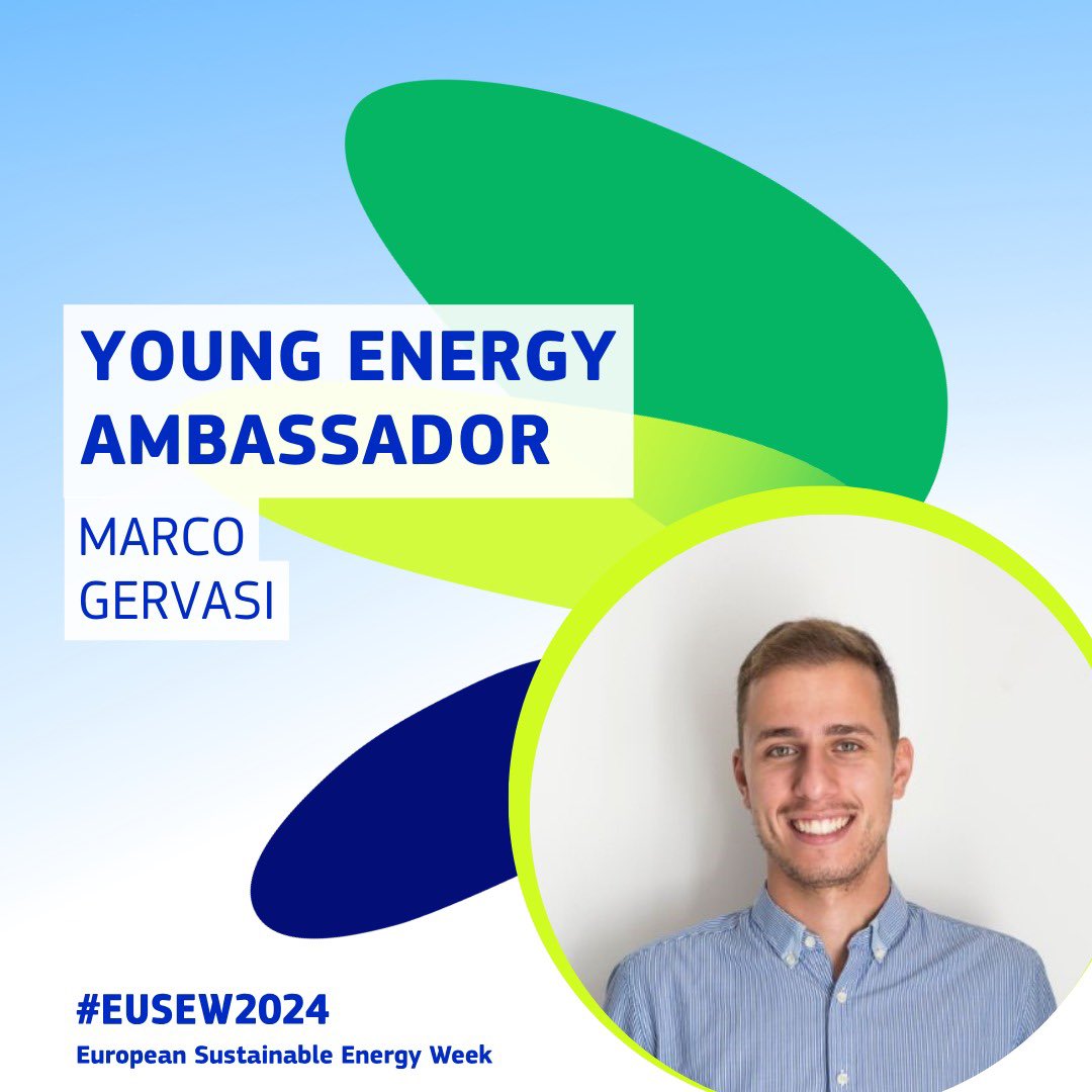 Excited to share that I've been selected among thousands of applicants as one of the 30 Young Energy Ambassadors from @cinea_eu @euenergyweek  @EU_Commission for #EUSEW2024! 🌟