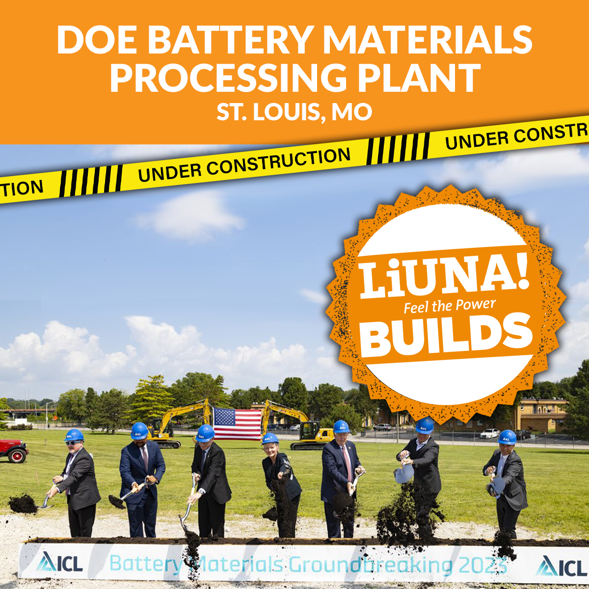 From coast to coast, #LIUNABuilds the foundation of our clean energy tomorrow! Check out the DOE Battery Materials Processing Plant in St. Louis, MO—just one of the many projects driving us towards a brighter, greener future! #CleanEnergy