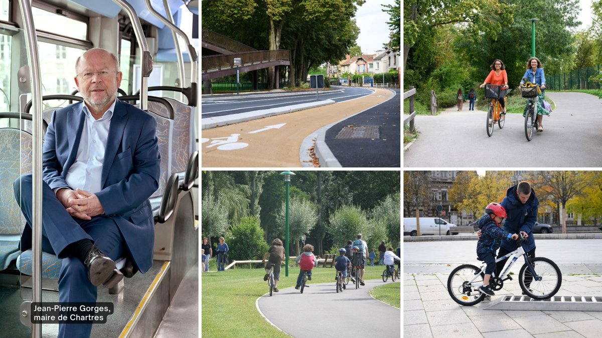 À l'occasion de Mai à Vélo, le maire @jpgorges revient sur la stratégie de « la rue partagée » développée à #Chartres. Le #vélo, mais pas que ► chartres.fr/actualites/det… 🚶‍♂️🚌🚴‍♂️🚗 @mai_velo #BHNS #BHNSChartresMetropole