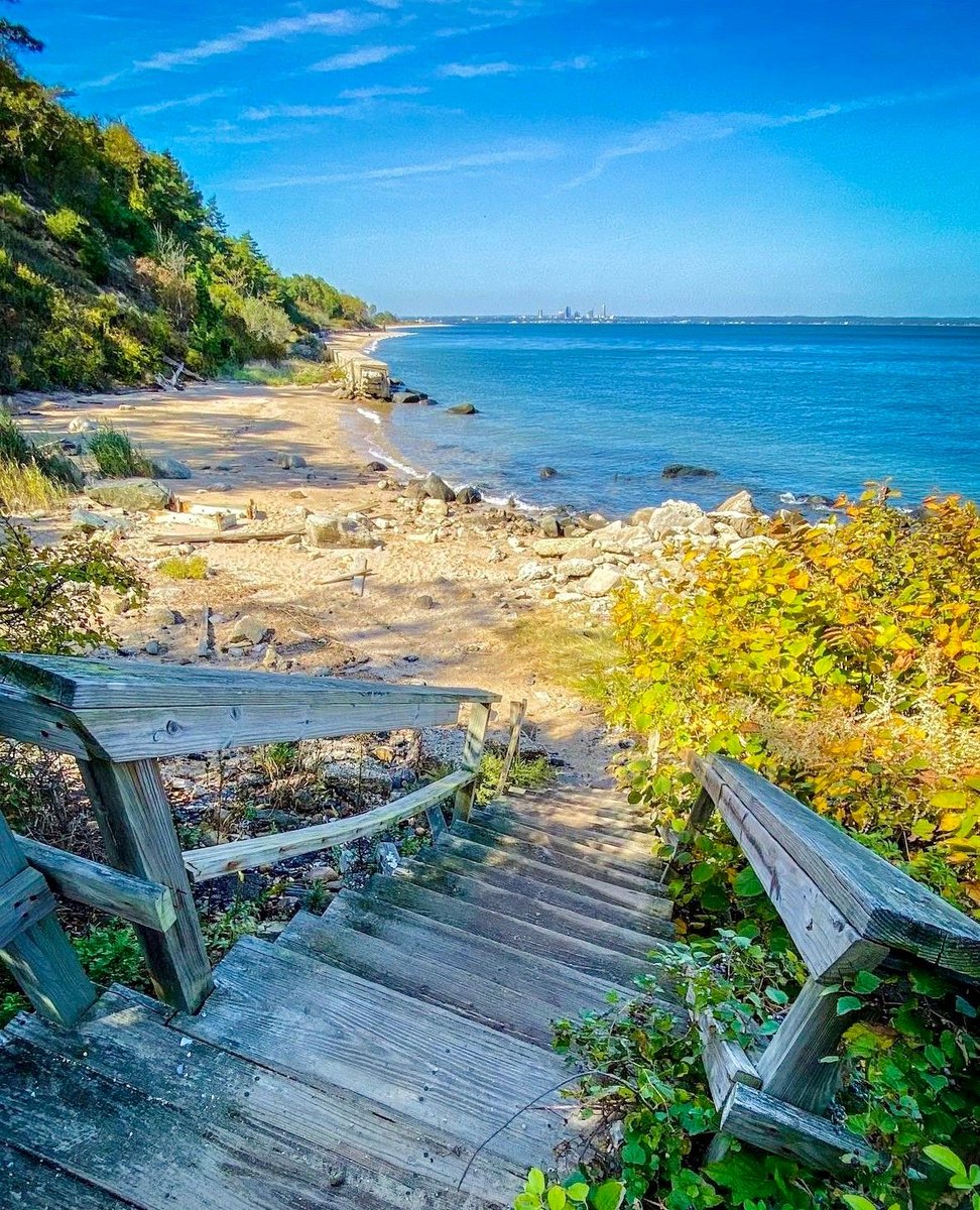 The beauty of #LongIsland scenery is simply unmatched 🤩🌊 #discoverlongisland As the temps rise, we're counting down the days until summer walks through the trails & on the beach ☀️ 📍 @SandsPtPreserve 📸: @mcvaffe