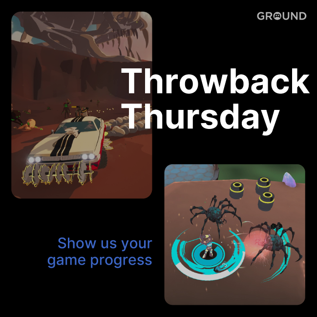 Hello #IndieGameDev! 🎮

🔄 #ThrowbackThursday time! Show us your progress in gaming, art, or music. 🎨🎵 Share your journey and celebrate your growth! 🌟

🤝 Join us on the Gameround Discord! 
🔗 discord.gg/gameround

#GameDev #ArtProgress #MusicMakers