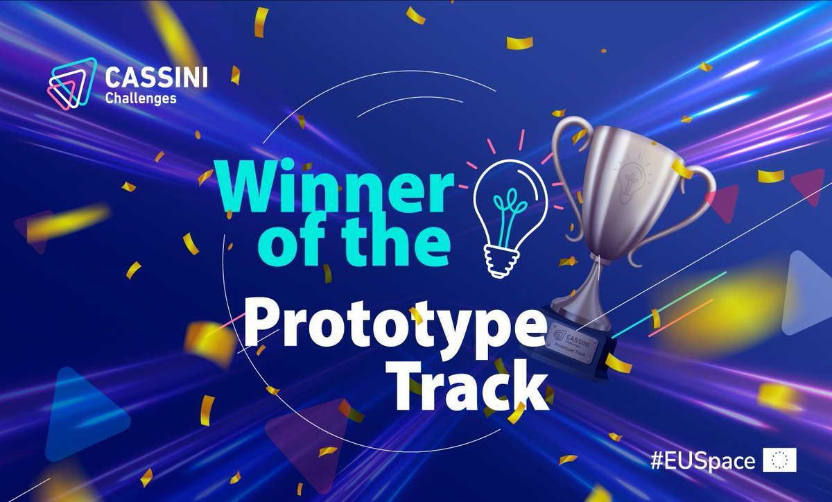 📢 The 10 winning Prototypes of #cassiniEU Challenges have been announced! These Prototypes, leveraging #EUSpace, range from a cloud-free view of Earth’s landmass to city planning for better lighting to automating power-lines inspection. Meet them: euspa.europa.eu/newsroom-event…