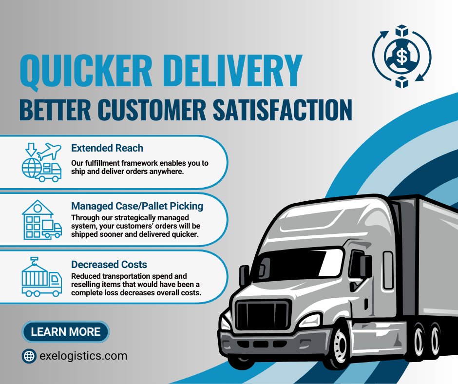 exelogistics's tweet photo. 📦 Need faster deliveries? Tired of delays in your supply chain? Let a 3PL Handle It! 🚚💨 Here's how partnering with EXE Logistics Solutions can speed up your deliveries. Learn more at https://t.co/Th4lpTHSHh #ExcellenceinExecution #3PL #Logistics #Delivery #WarehousingSolutions https://t.co/cyyrmOIYns