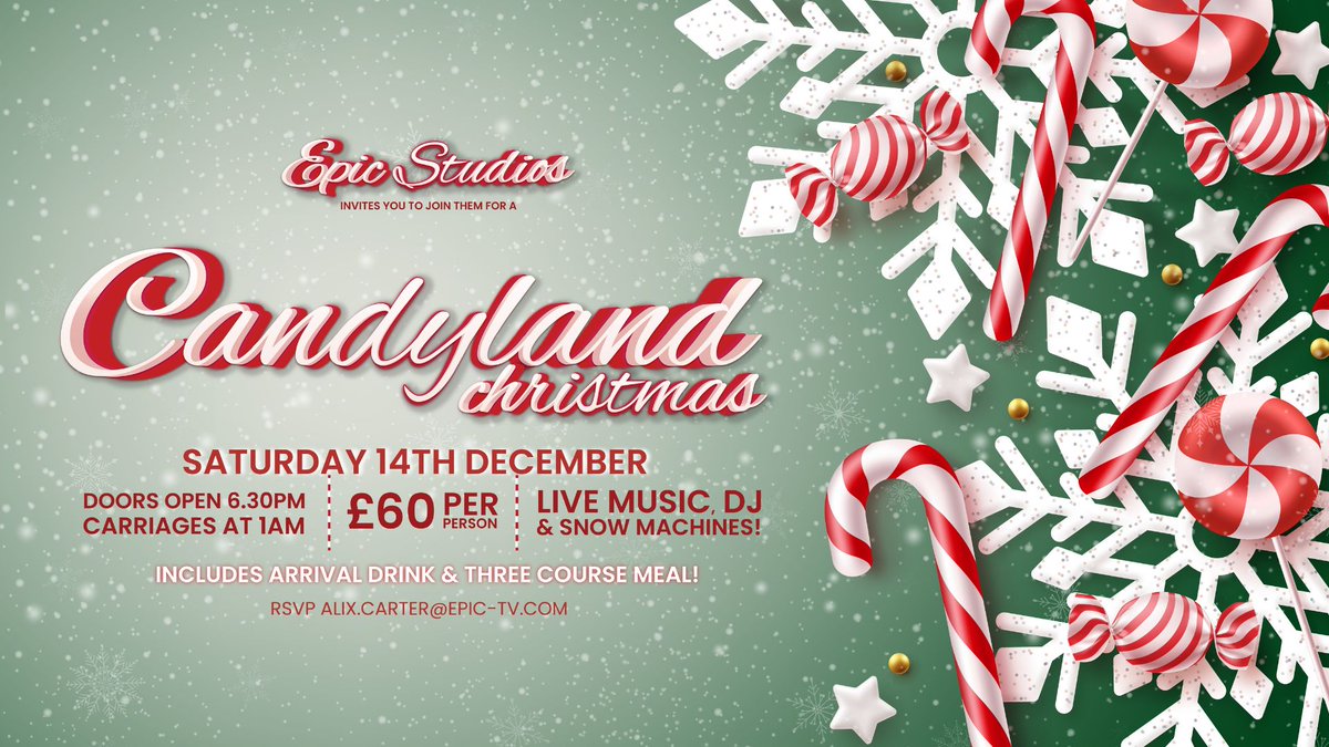 📣 JUST ANNOUNCED: The Candy Cane Christmas Extravaganza is coming to Norwich, book your corporate Xmas party in this December Book now 🎫 ow.ly/s2aJ50RtyzJ