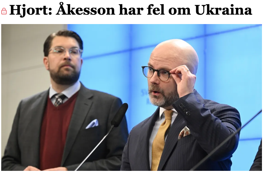 KLAS HJORT: 'Förstörs Putins krigsmakt i Ukraina behöver vi aldrig få svaret på frågan om han ville försöka ta över fler länder, och om Sverige var ett av de länderna.' bulletin.nu/hjort-akesson-…